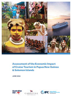 Assessment of the economic impact of cruise tourism in Papua
