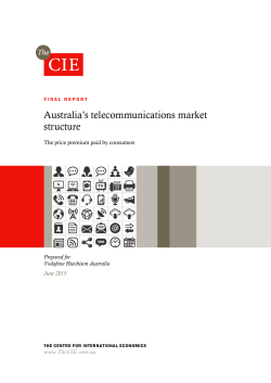 Australia`s telecommunications market structure