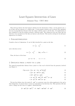 Least-Squares Intersection of Lines