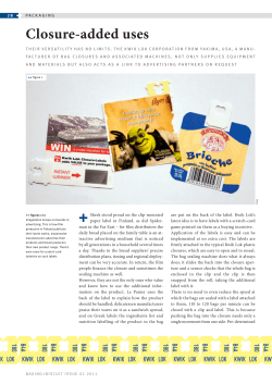 Closure-added uses - Baking + Biscuit International