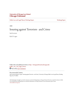 Insuring against Terrorism - and Crime