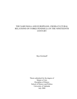 cross-cultural relations on yorke peninsula in the nineteenth century