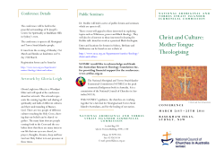 Christ and Culture: Mother Tongue Theologising