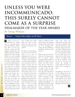 unless you were incommunicado, this surely cannot come as a