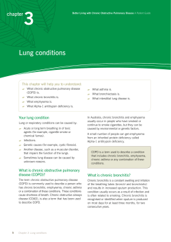 Lung conditions - Lung Foundation Australia