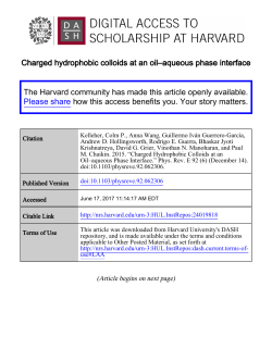Charged hydrophobic colloids at an oil&ndash;aqueous phase interface