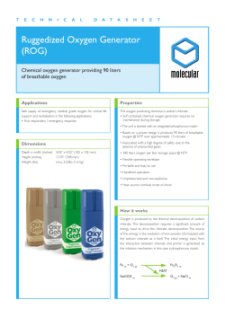 Ruggedized Oxygen Generator (ROG)