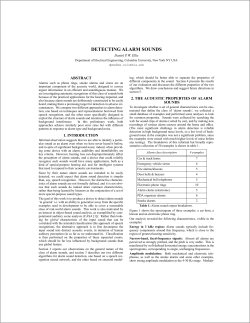 detecting alarm sounds