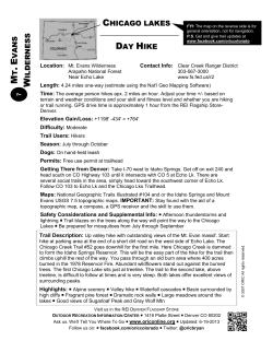 Mapping - Outdoor Recreation Information Center