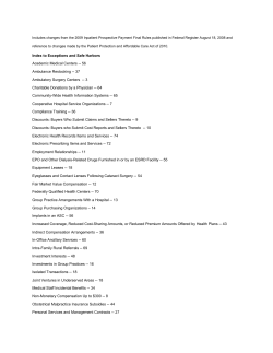 Stark Exceptions and Anti-Kickback Safe Harbors Comparison Chart