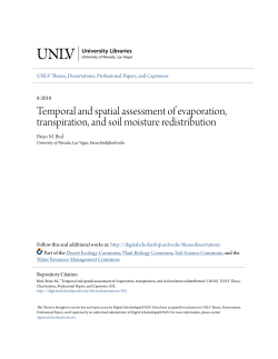 Temporal and spatial assessment of evaporation, transpiration, and