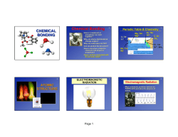 CHEMICAL BONDING CHEMICAL BONDING Chemical Bonding