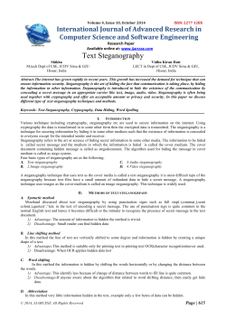 Text Steganography
