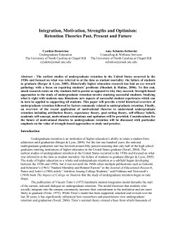 Integration, motivation, strengths and optimism