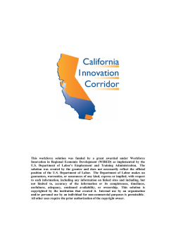 This workforce solution was funded by a grant awarded