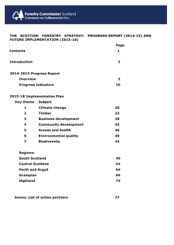 PROGRESS REPORT (2014-15) - Forestry Commission Scotland