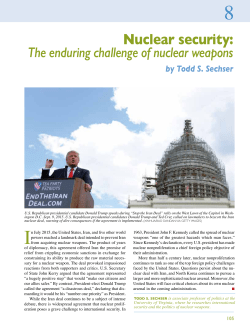 The Enduring Challenge of Nuclear Weapons