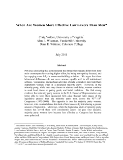 female lawmakers differ