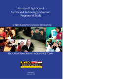 Maryland High School Career and Technology Education Programs
