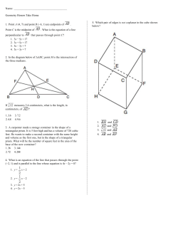 Geometry CC Regents review Take Home