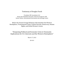 Testimony - United States Senate Committee on Foreign