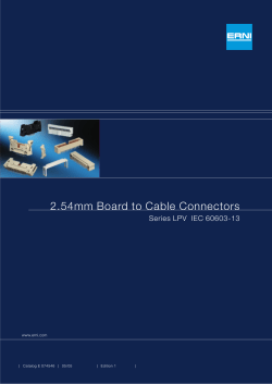 2.54mm Board to Cable Connectors Series LPV IEC - erni x