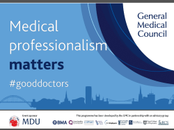 Medical profesionalism matters