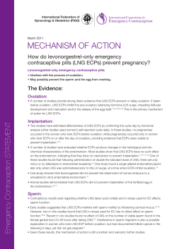 MechanisM of action - International Federation of Gynecology and