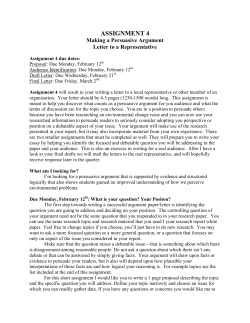 ASSIGNMENT 4 - Persuasive Essay