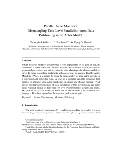 Parallel Actor Monitors: Disentangling Task