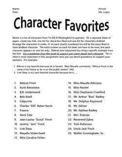 Favorite Characters