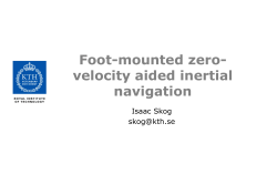 Foot-mounted zero-velocity aided inertial navigation