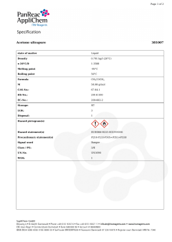 Acetone ultrapure 381007