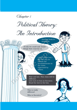 Political Theory &copy; NCERT not to be republished
