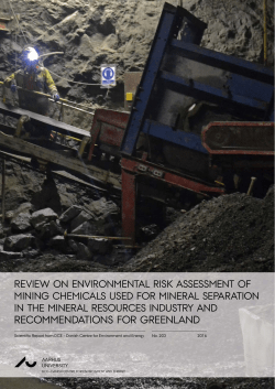Review on environmental risk assessment of mining chemicals used