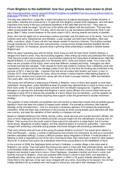 From Brighton to the battlefield: how four young Britons were drawn