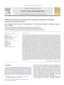 Influences of woody encroachment and