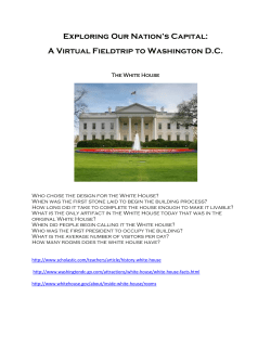 Exploring Our Nation`s Capital: A Virtual Fieldtrip to Washington D.C.