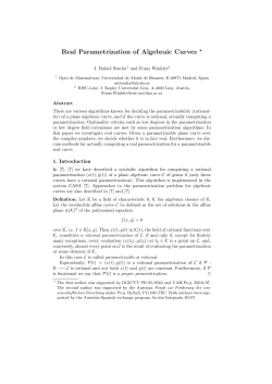 Real Parametrization of Algebraic Curves *