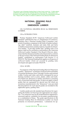 70 3 NATIONAL GRADING RULE FOR DIMENSION LUMBER