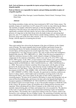Push net fisheries are responsible for injuries and post
