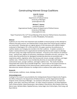 Constructing Interest Group Coalitions