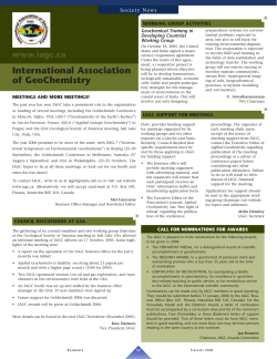 International Association of GeoChemistry