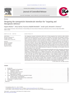 Designing the nanoparticle&ndash;biomolecule interface for &ldquo;targeting and