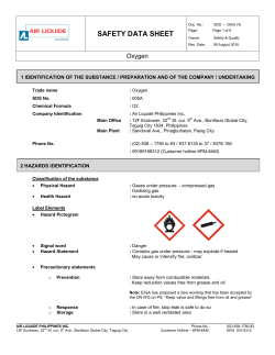 Oxygen - Air Liquide Philippines