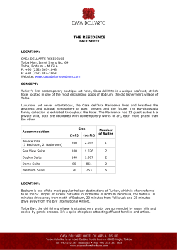 fact sheet - Casa Dell`Arte