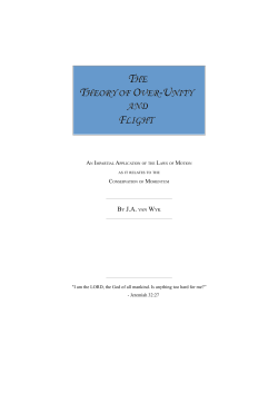 The Theory of Over-Unity and Flight