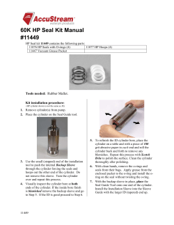 AccuStream Pump Bleed