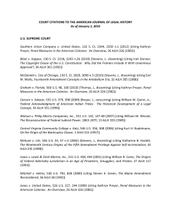 COURT CITATIONS TO THE AMERICAN JOURNAL OF LEGAL