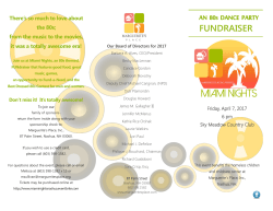 AN 80S DANCE PARTY FUNDRAISER